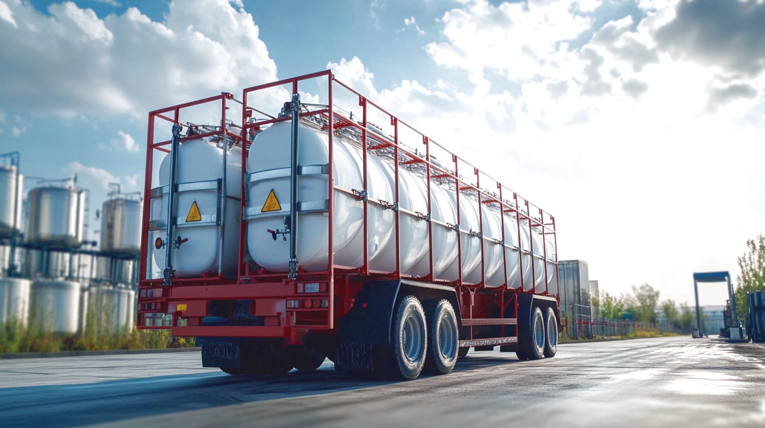 Chemical tank container